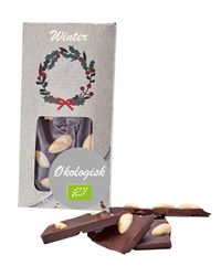 Jule Pladechokolade Økologisk fra Aalborg Chokoladen 90 g 